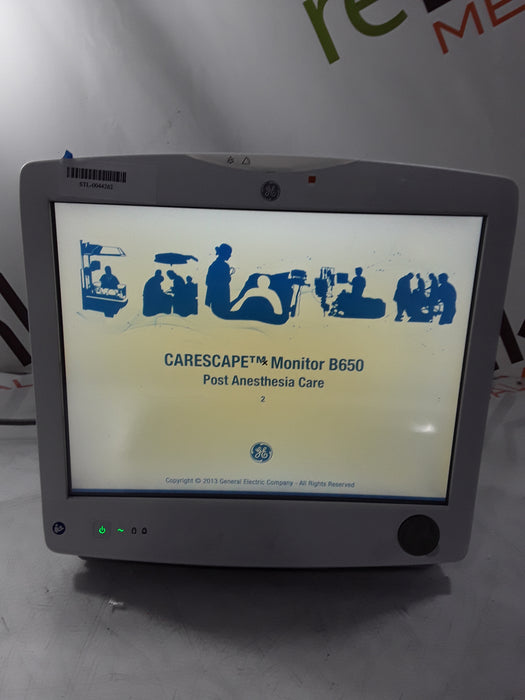 GE Healthcare Carescape B650 Post Anesthesia Care Patient Monitor