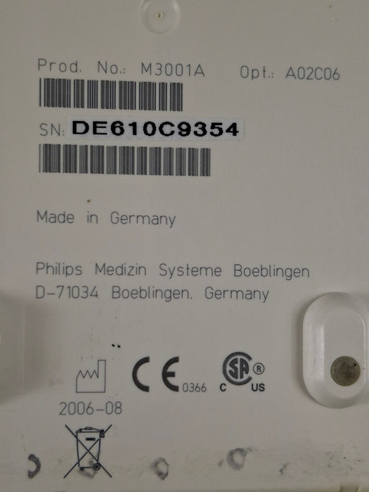 Philips M3001A-A02C06 OxiMax SpO2, NIBP, ECG, Temp, IBP MMS Module