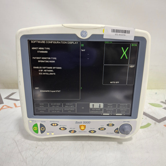 GE Healthcare Dash 5000 - GE/Nellcor SpO2 Patient Monitor