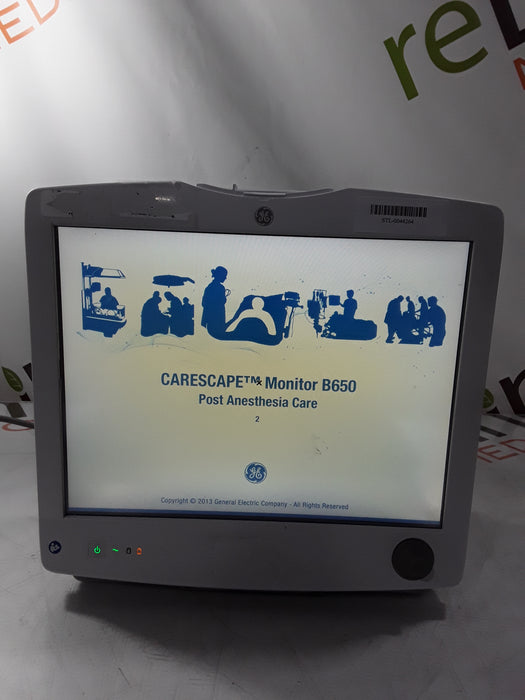 GE Healthcare Carescape B650 Post Anesthesia Care Patient Monitor