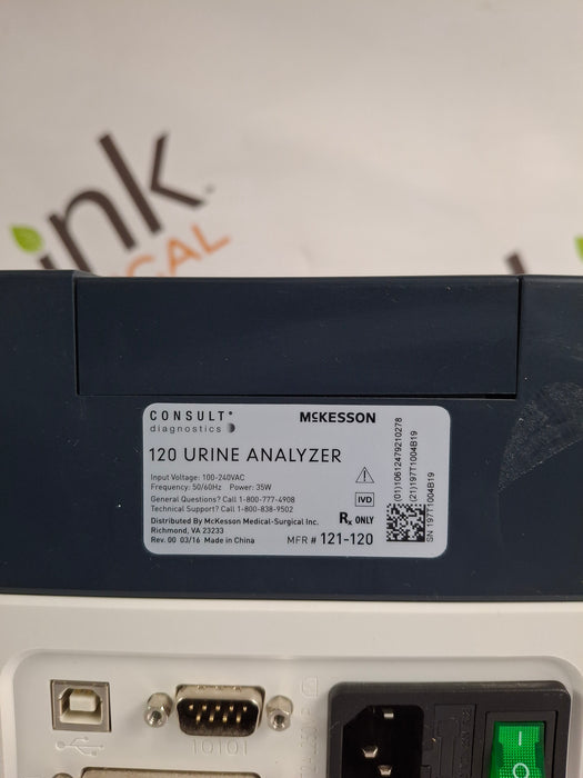 McKesson Consult 120 Urine Analyzer