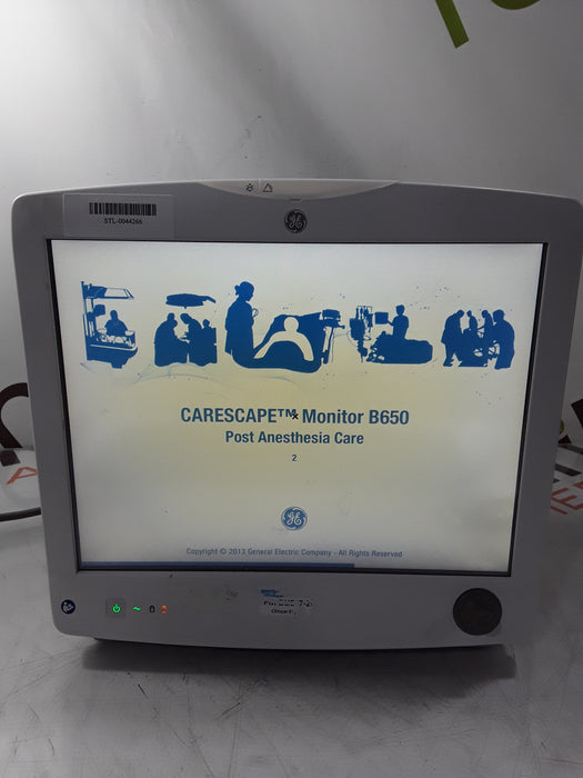 GE Healthcare Carescape B650 Post Anesthesia Care Patient Monitor