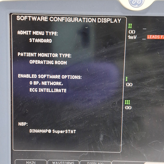 GE Healthcare Dash 5000 - Masimo SpO2 Patient Monitor