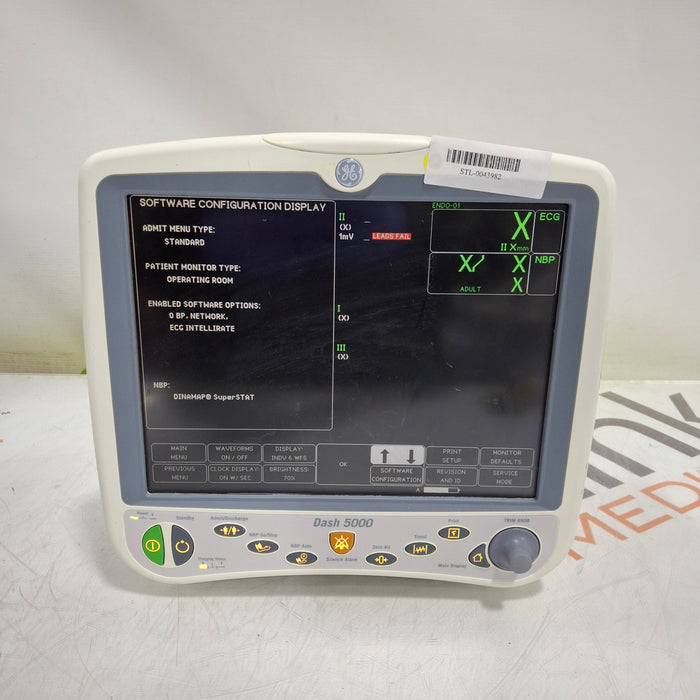 GE Healthcare Dash 5000 - Masimo SpO2 Patient Monitor