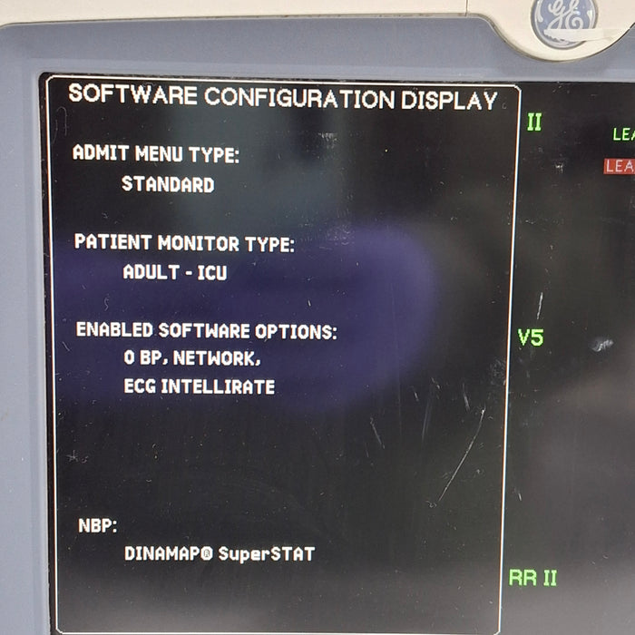 GE Healthcare Dash 5000 - Masimo SpO2 Patient Monitor