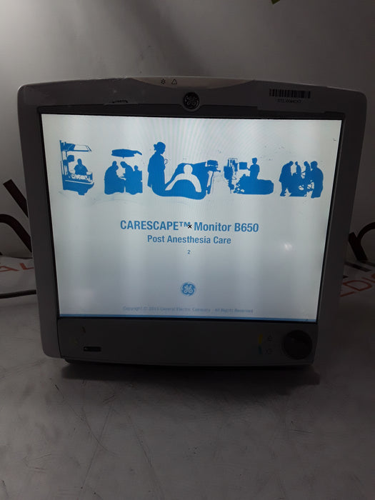 GE Healthcare Carescape B650 Post Anesthesia Care Patient Monitor