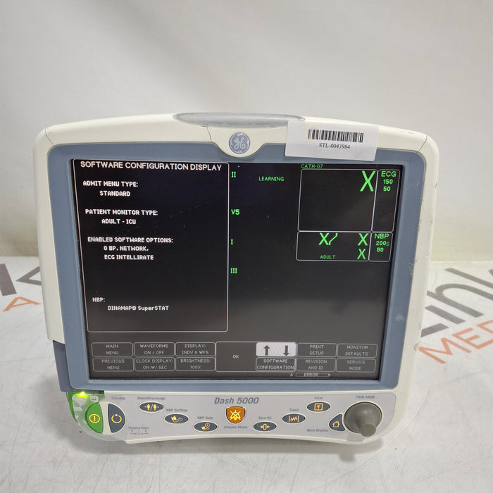 GE Healthcare Dash 5000 - Masimo SpO2 Patient Monitor