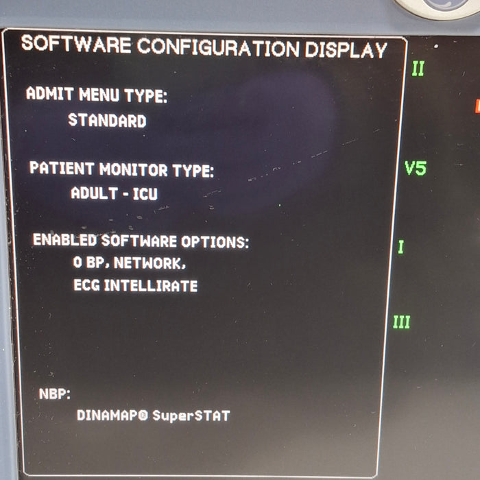 GE Healthcare Dash 5000 - Masimo SpO2 Patient Monitor