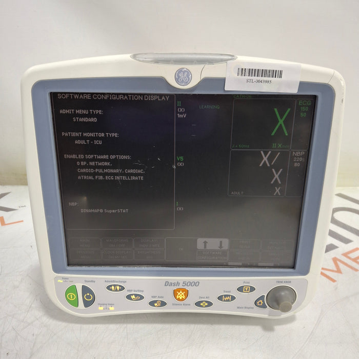 GE Healthcare Dash 5000 - Masimo SpO2 Patient Monitor