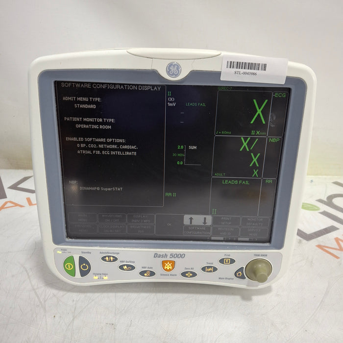GE Healthcare Dash 5000 - GE/Nellcor SpO2 Patient Monitor