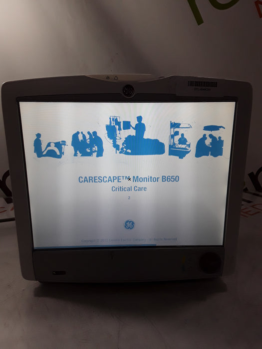 GE Healthcare Carescape B650 Critical Care Patient Monitor