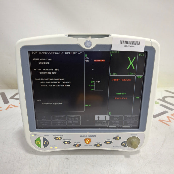 GE Healthcare Dash 5000 - GE/Nellcor SpO2 Patient Monitor