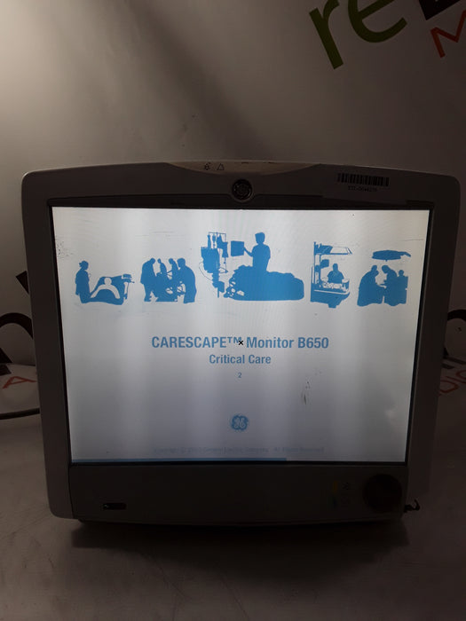 GE Healthcare Carescape B650 Critical Care Patient Monitor