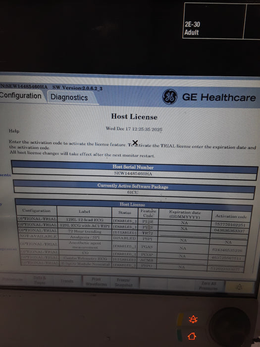 GE Healthcare Carescape B650 Critical Care Patient Monitor