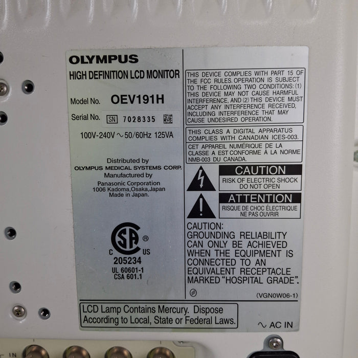 Olympus OEV191H Medical Display
