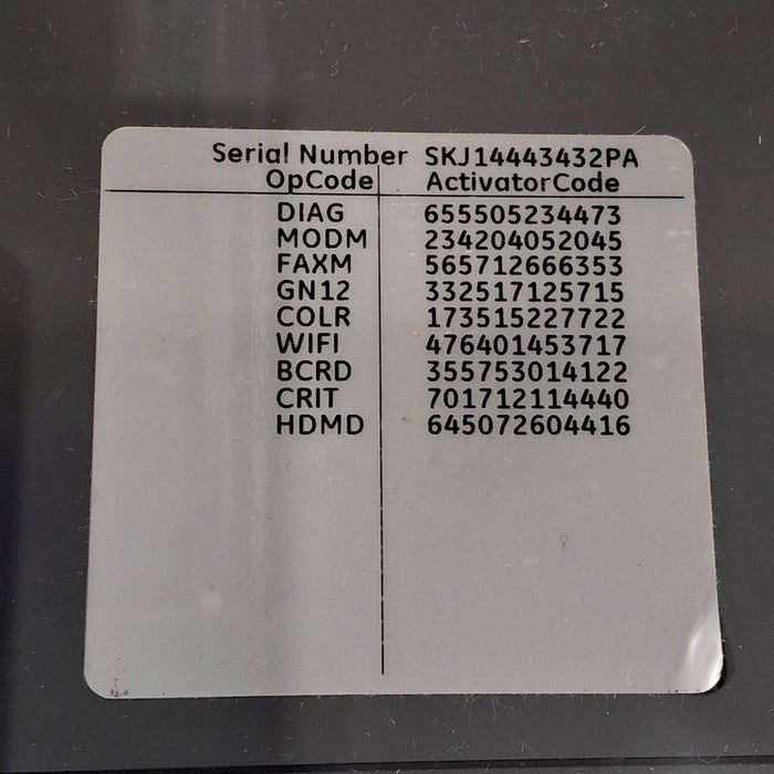 GE Healthcare MAC 5500 HD ECG without CAM Module