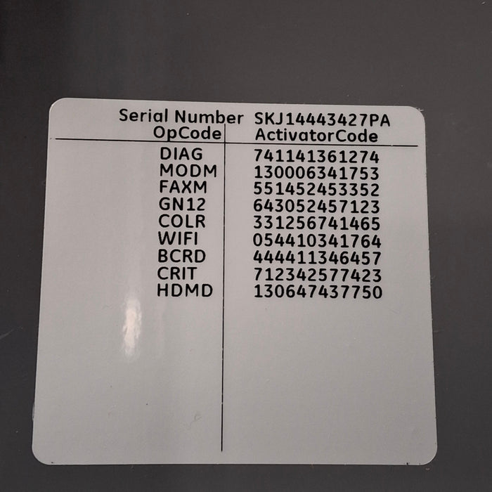 GE Healthcare MAC 5500 HD ECG without CAM Module