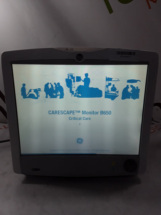 GE Healthcare Carescape B650 Critical Care Patient Monitor