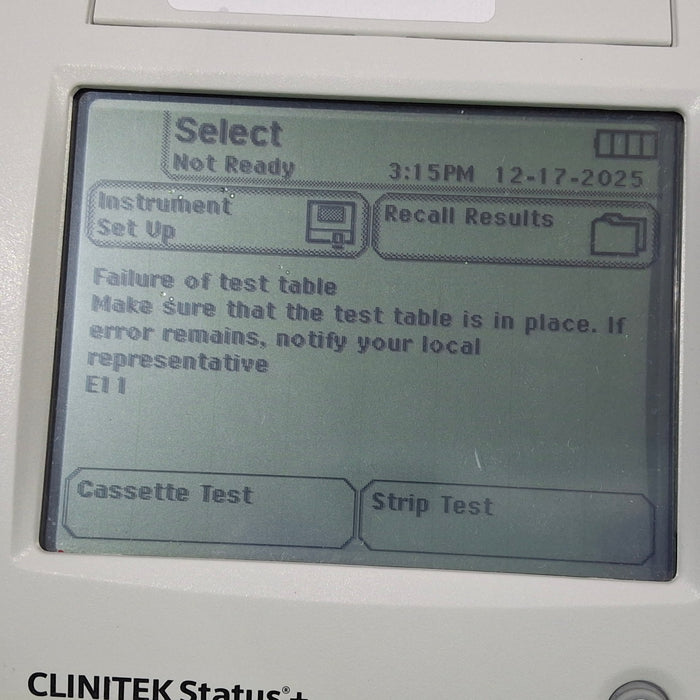 Siemens Clinitek Status + Urine Analyzer