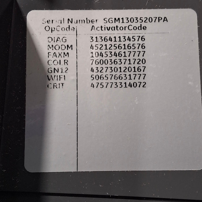 GE Healthcare MAC 5500 HD ECG without CAM Module