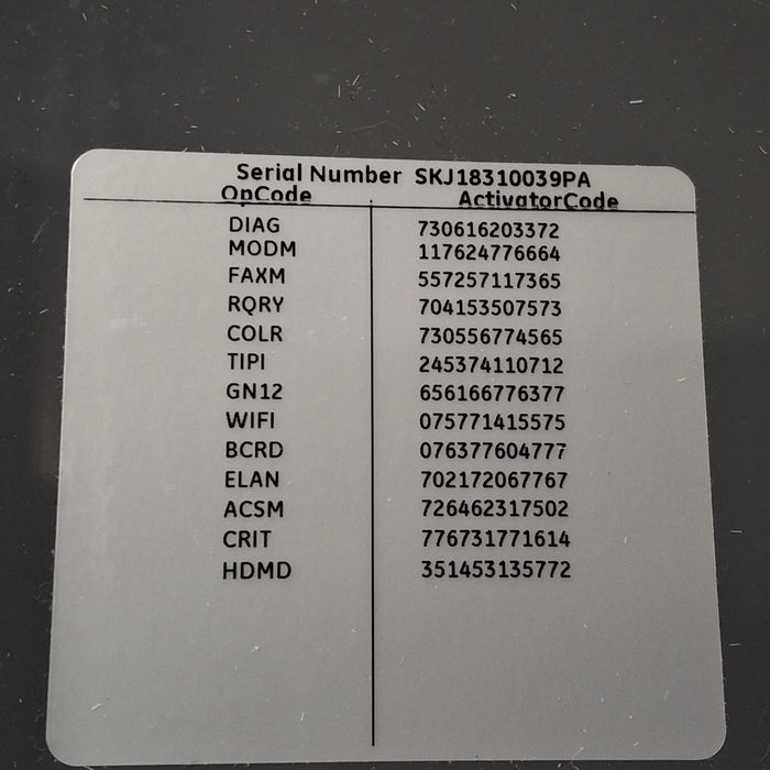 GE Healthcare MAC 5500 HD ECG without CAM Module