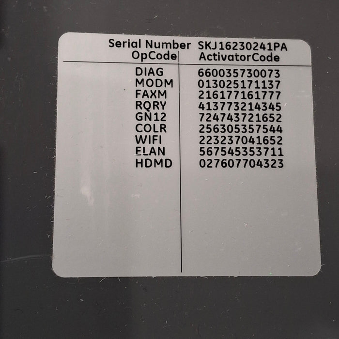 GE Healthcare MAC 5500 HD ECG without CAM Module