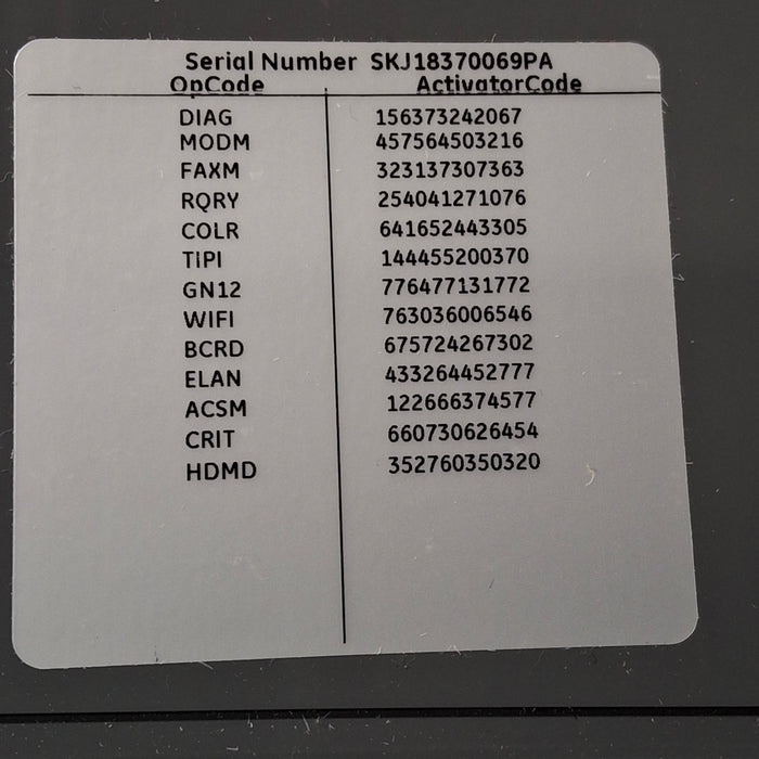 GE Healthcare MAC 5500 HD ECG without CAM Module