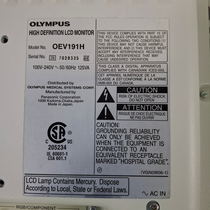 Olympus OEV191H Medical Display
