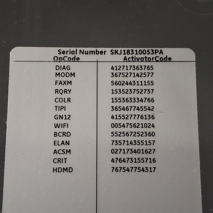 GE Healthcare MAC 5500 HD ECG without CAM Module