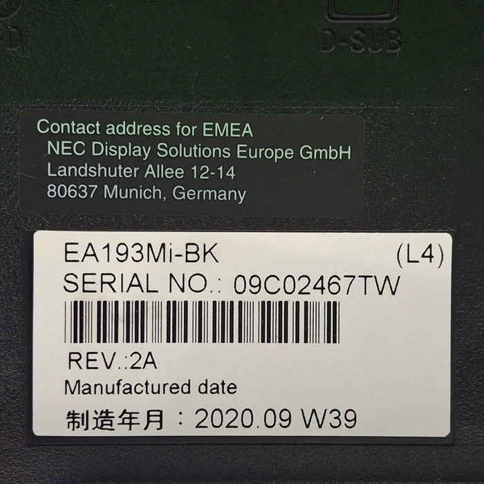 NEC Multisync 19" Monitor