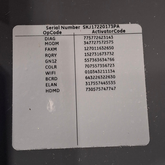 GE Healthcare MAC 5500 HD ECG without CAM Module