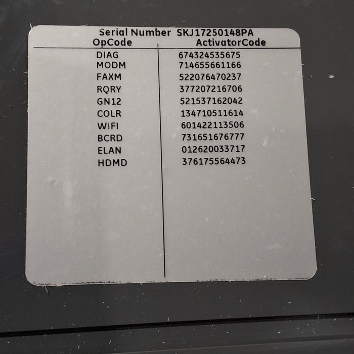 GE Healthcare MAC 5500 HD ECG without CAM Module