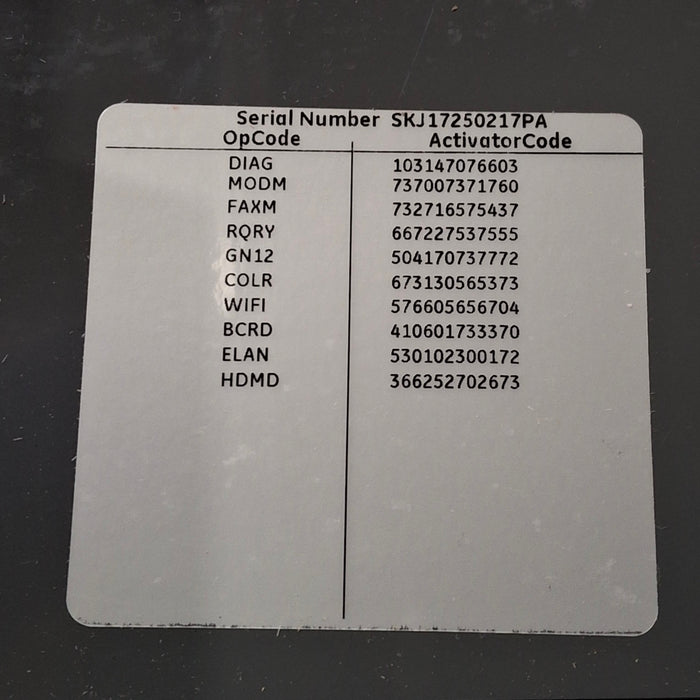 GE Healthcare MAC 5500 HD ECG without CAM Module