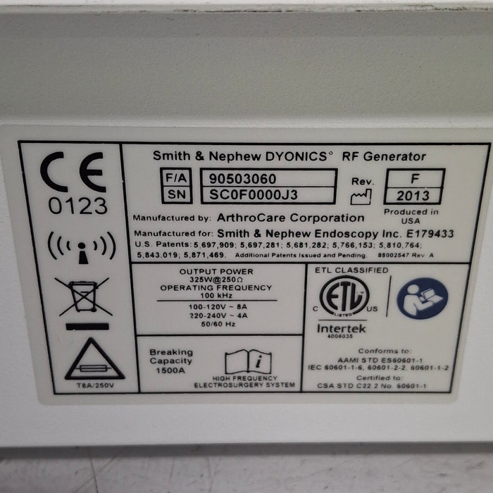 Smith & Nephew Dyonics RF Generator