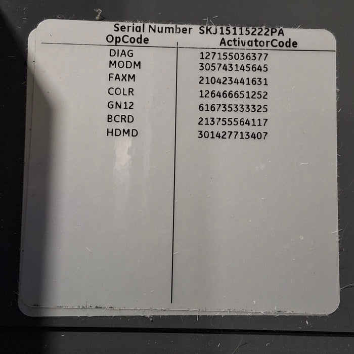 GE Healthcare MAC 5500 HD ECG without CAM Module