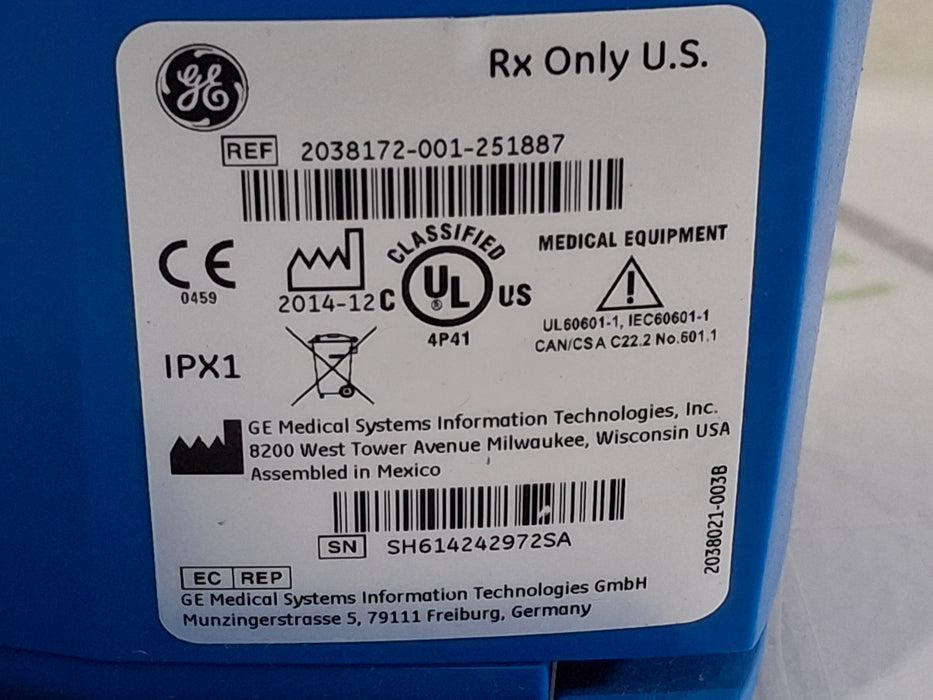 GE Healthcare Dinamap V100 - NIBP, SpO2, Temp Vital Signs Monitor