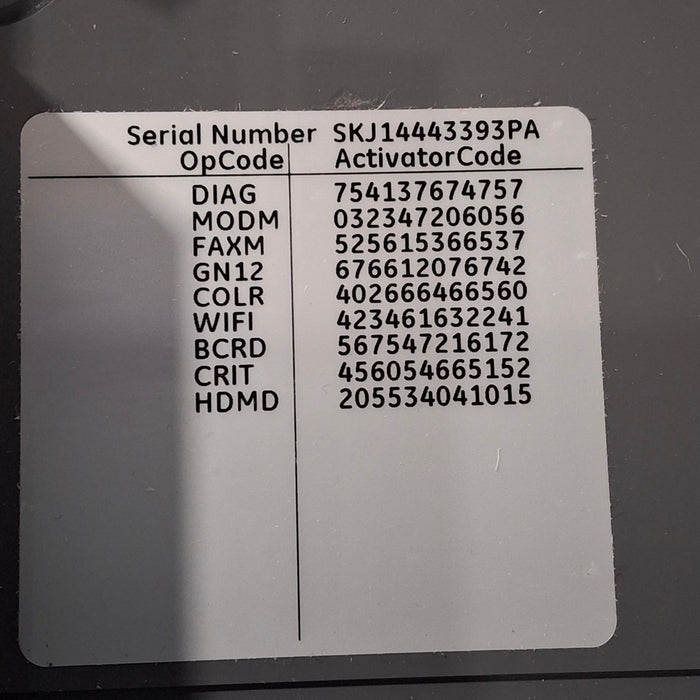 GE Healthcare MAC 5500 HD ECG without CAM Module