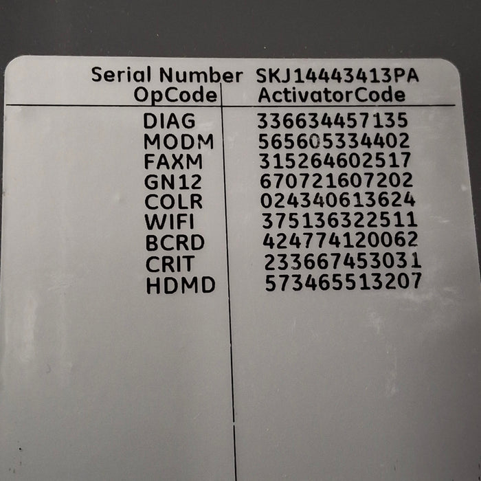 GE Healthcare MAC 5500 HD ECG without CAM Module