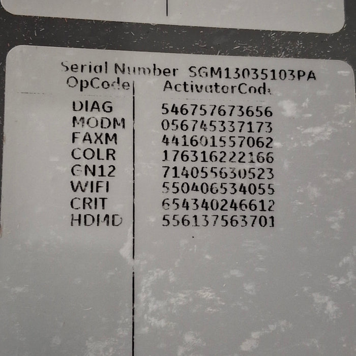 GE Healthcare MAC 5500 HD ECG without CAM Module