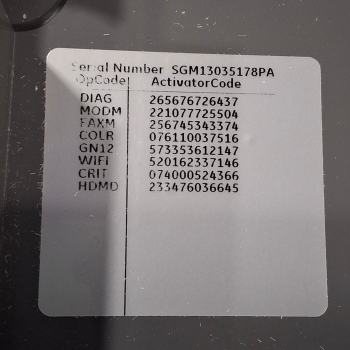 GE Healthcare MAC 5500 HD ECG without CAM Module