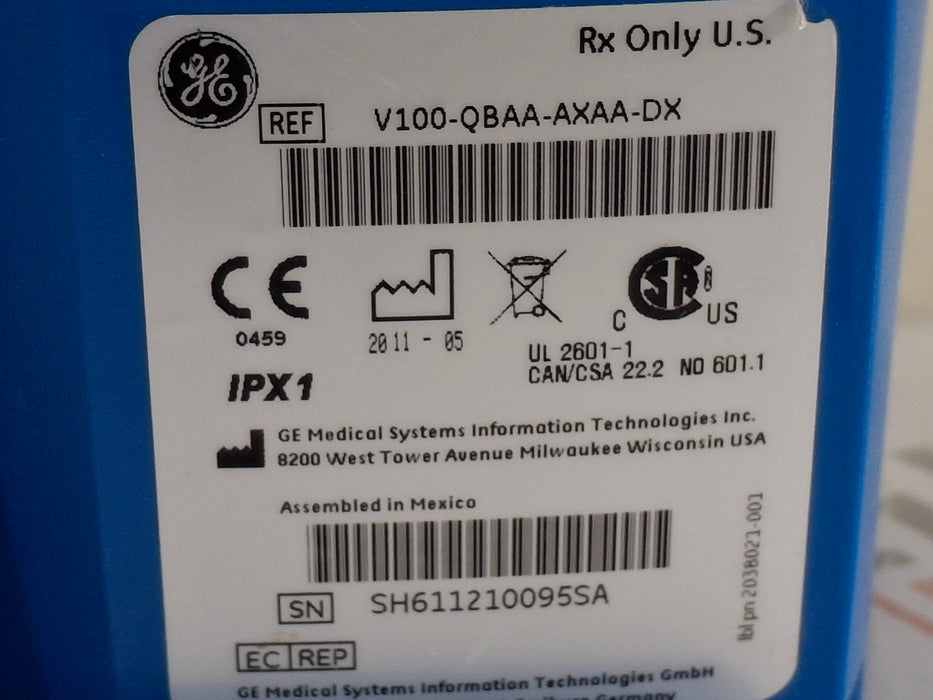 GE Healthcare Dinamap V100 - NIBP, SpO2, Temp Vital Signs Monitor