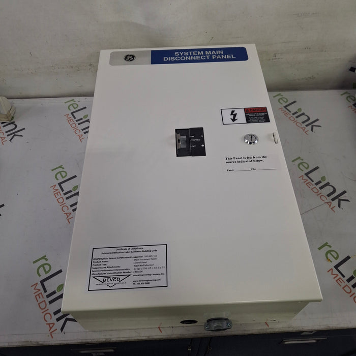 GE Healthcare E4502SN Main Disconnect Panel