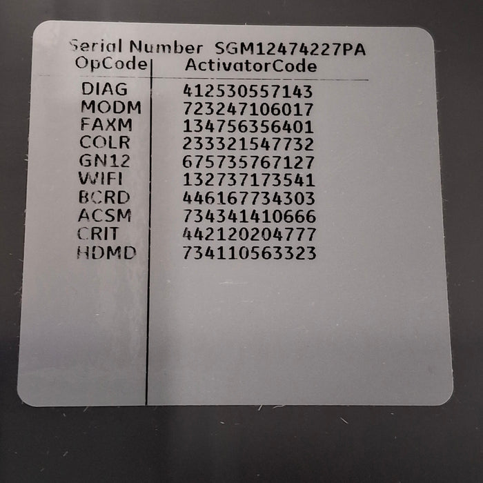 GE Healthcare MAC 5500 HD ECG without CAM Module