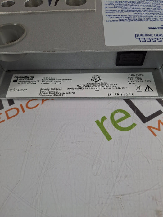 Baxter Fibrinotherm Stirrer/Warmer