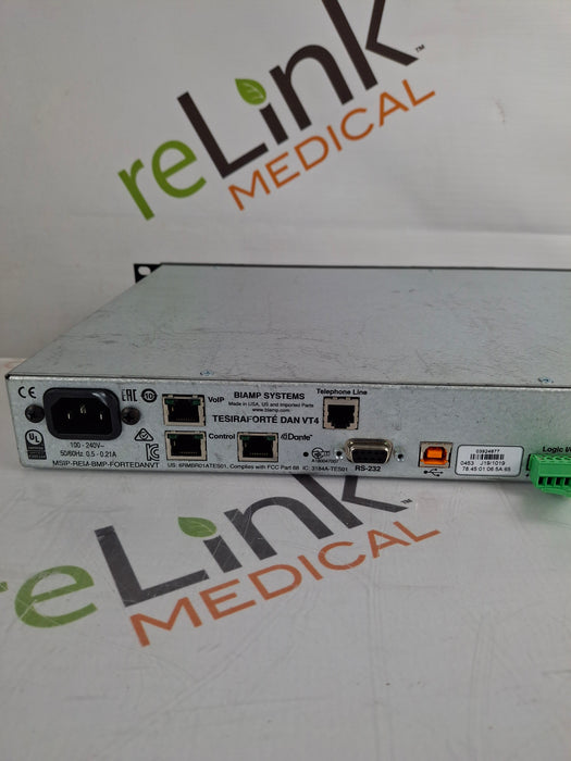 Biamp Systems Tesira Forte DAN VT4 Digital Audio Signal Processor