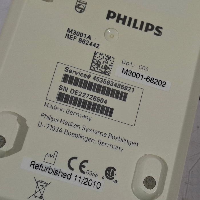 Philips M3001A-C06 Fast SpO2, NIBP, ECG, Temp, IBP MMS Module