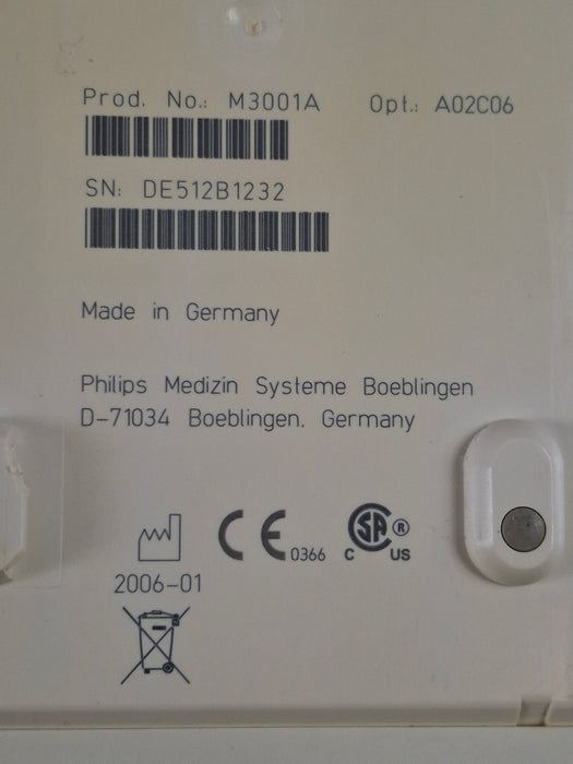 Philips M3001A-A02C06 OxiMax SpO2, NIBP, ECG, Temp, IBP MMS Module
