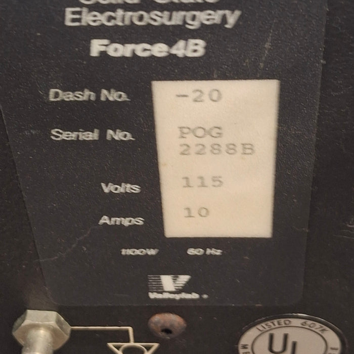 Covidien Valleylab Force 4B-20 Electrosurgical Generator