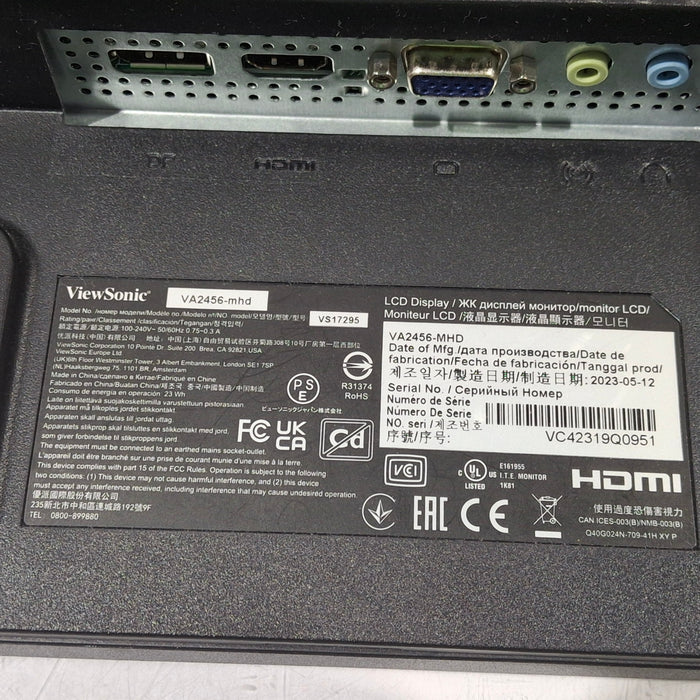 ViewSonic VA2456-MHD 24" Monitor