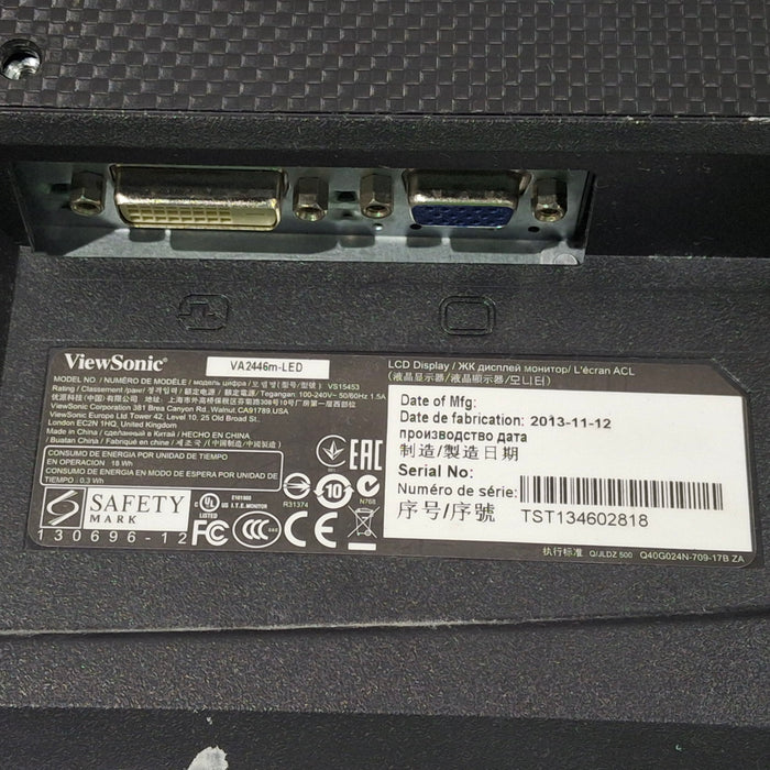 ViewSonic VA2446m-LED 24" Monitor